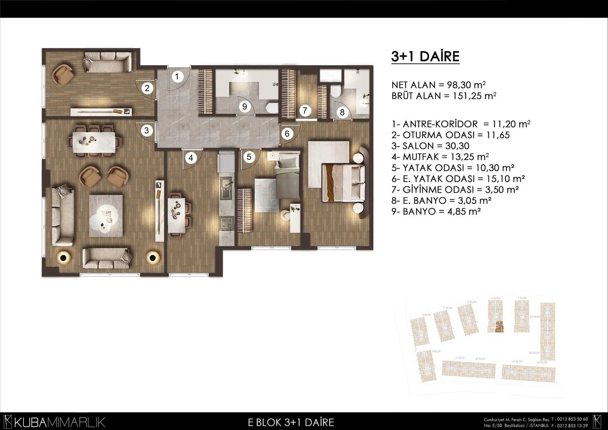 ALYA KONUTLARI MERKEZEFENDİ: floor plan 1