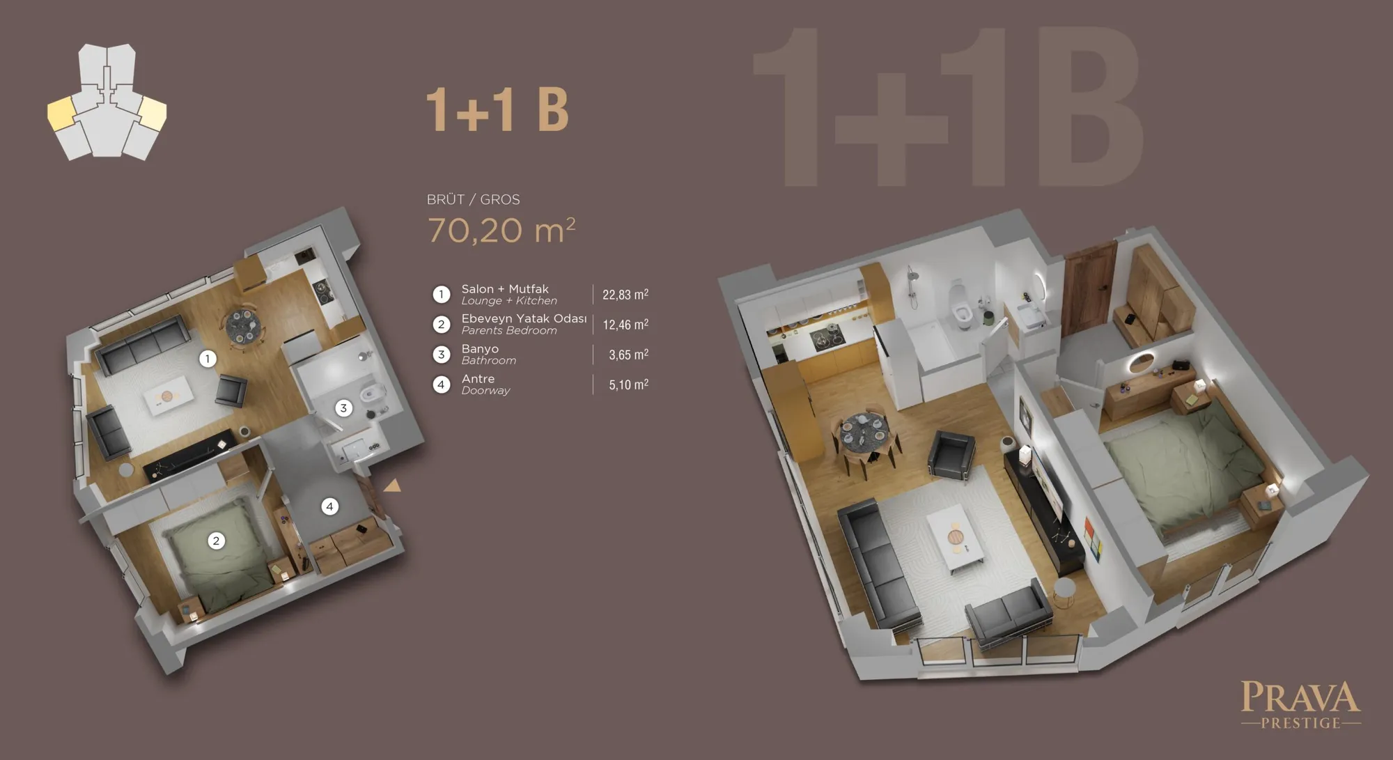 PRAVA PRESTIGE: floor plan 1